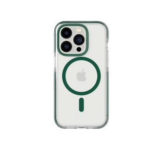 Evo Crystal – Apple iPhone 14 Pro Case MagSafe® Compatible – Moss Green