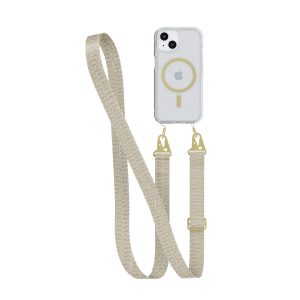 FlexQuartz – Apple iPhone 15 Case MagSafe® Compatible with Cross-Body – Gold